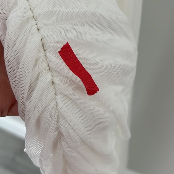 Norma Kamali Walter Fishtail Gown in Snow White - Picture 9 of 16